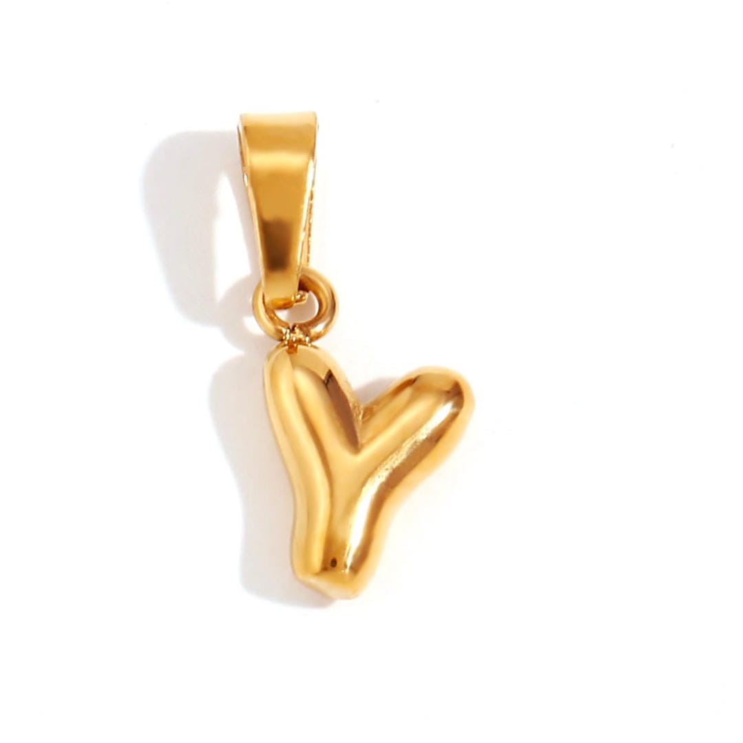 Collier Pendentif Lettre Bulle Chic