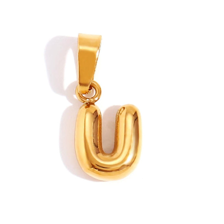 Collier Pendentif Lettre Bulle Chic