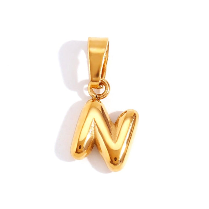 Collier Pendentif Lettre Bulle Chic