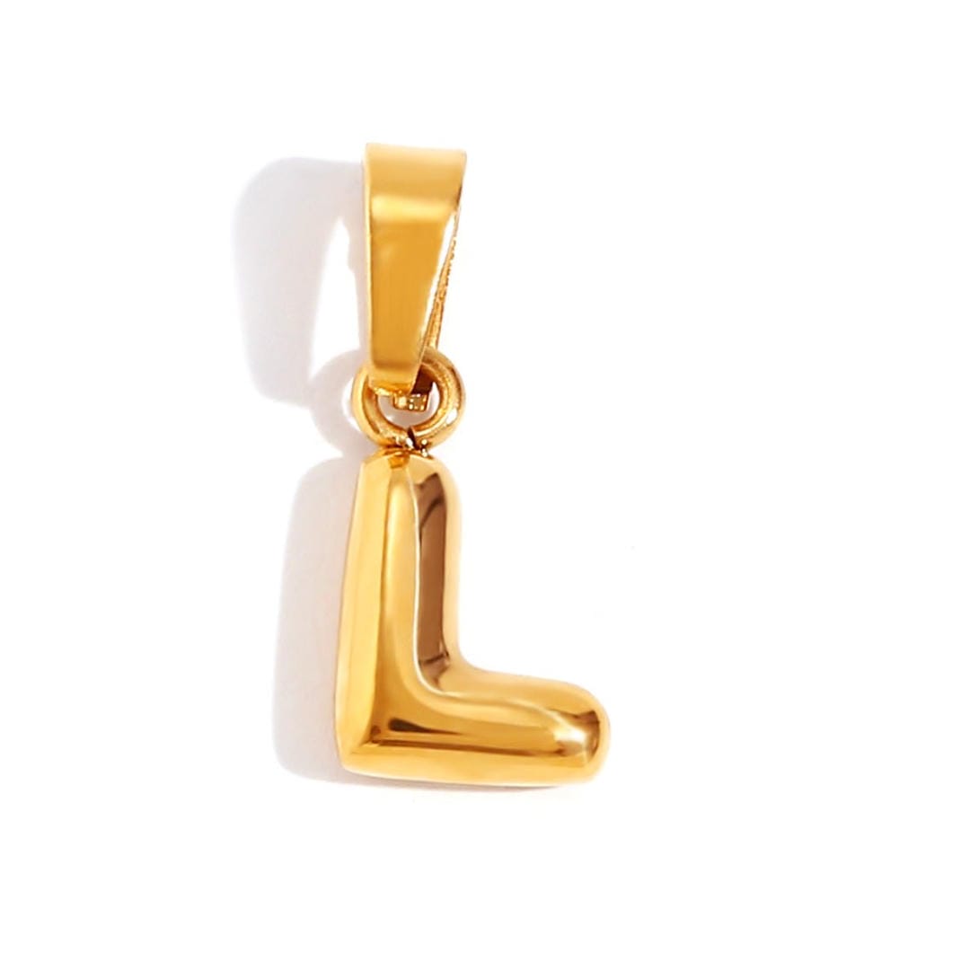 Collier Pendentif Lettre Bulle Chic
