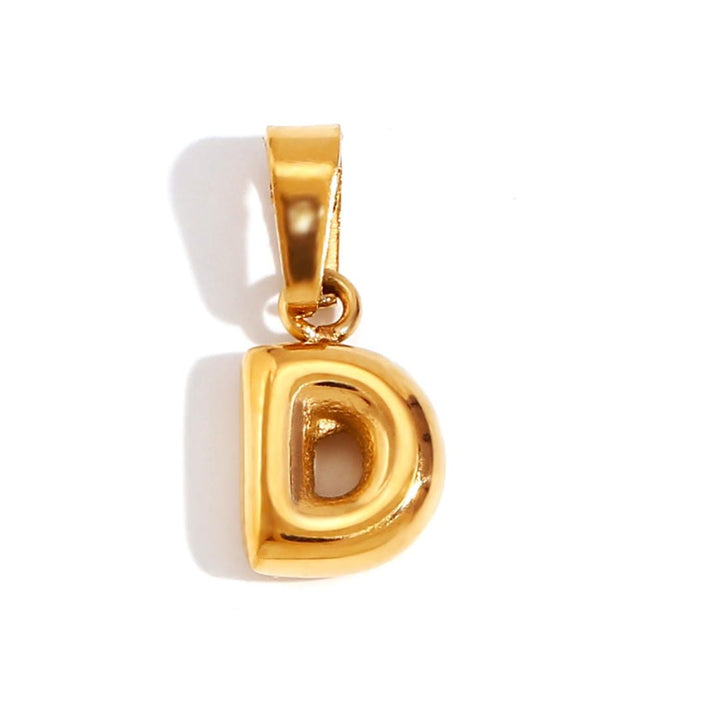Collier Pendentif Lettre Bulle Chic