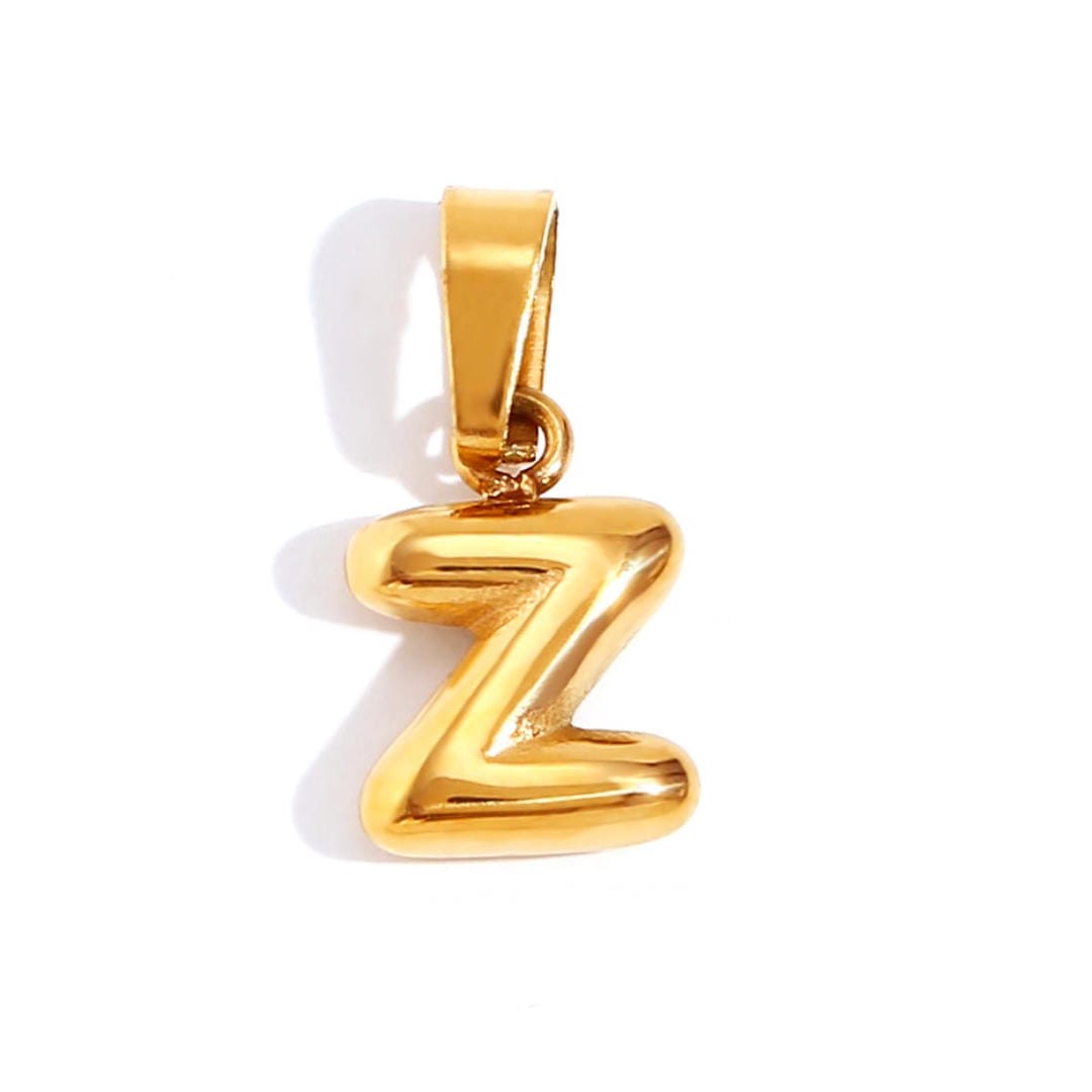Collier Pendentif Lettre Bulle Chic