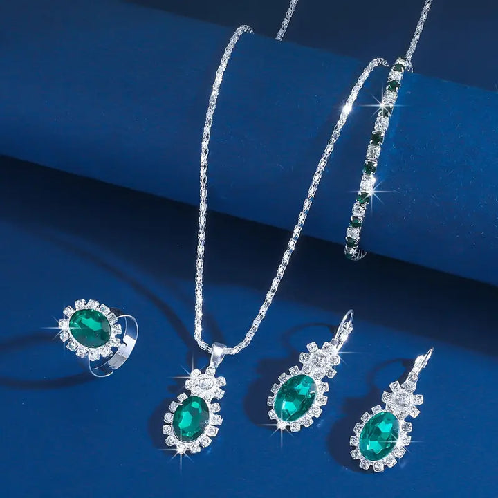 Seloria Grevalyn Jewellery Set | White Gold