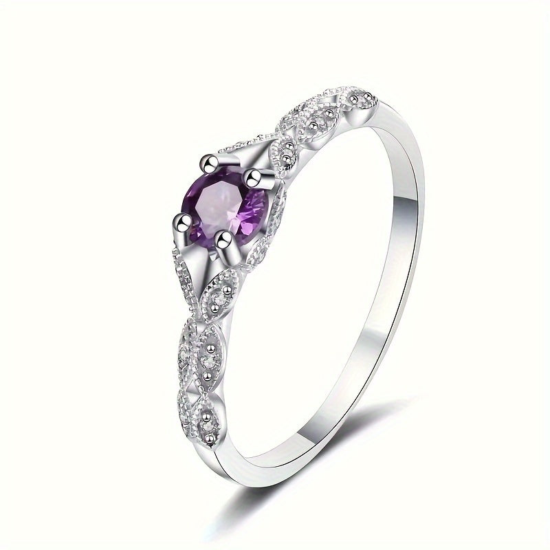 Bague Radieuse en Zirconium Minimaliste