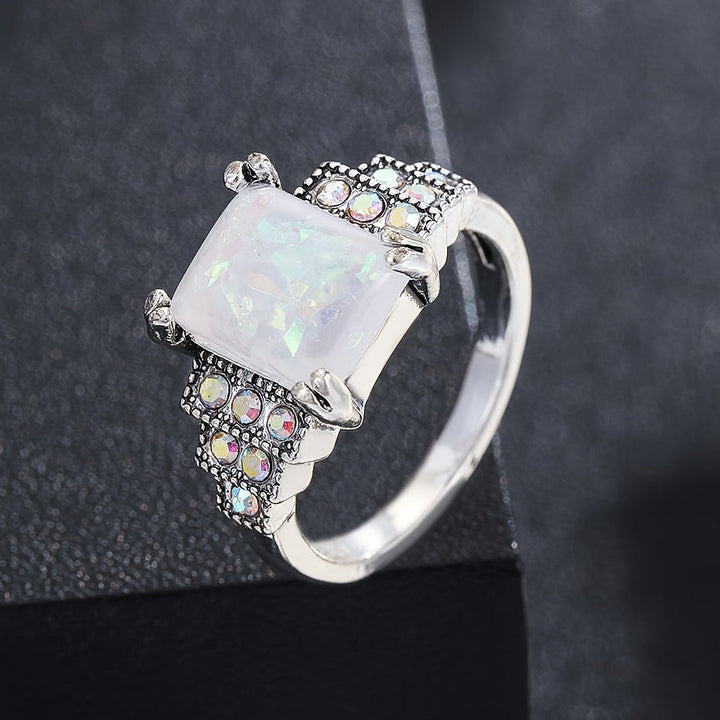Bague Vintage Art Déco en Opale