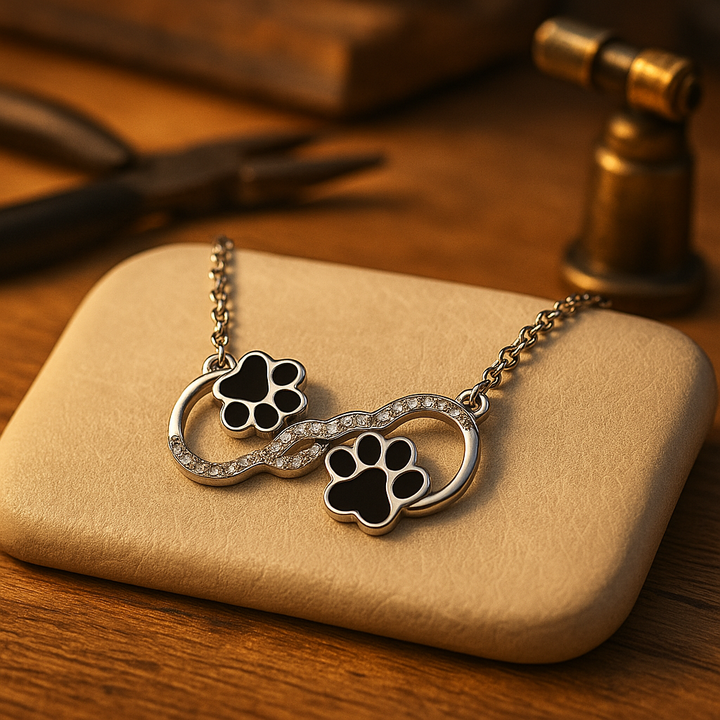 Collier Pendentif Infini en Zirconium
