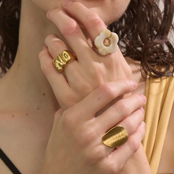 Bague Ouverte Fleur de Bonbon