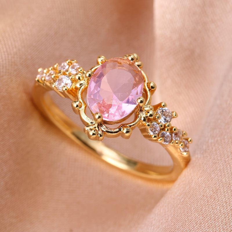 Bague Halo Exquise Déclaration