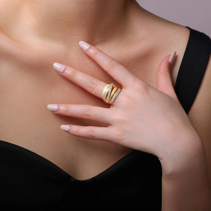 Bague Moissanite Céleste Orbit