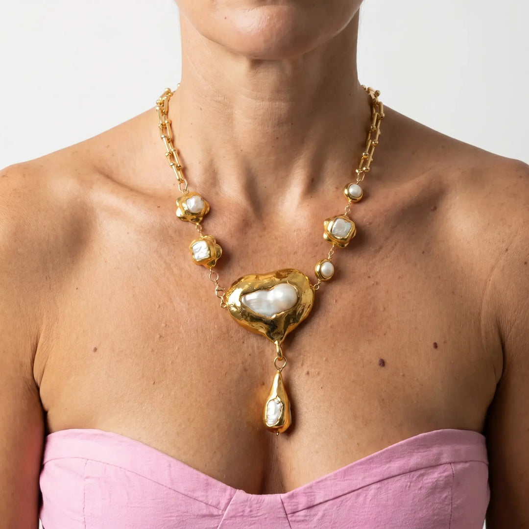 Collier Pendentif en Perle de Céleste