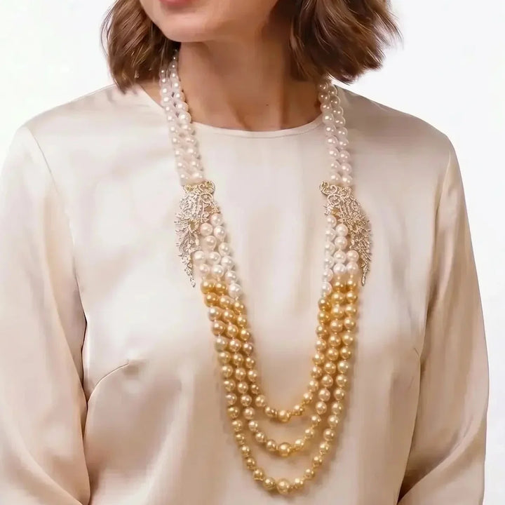Collier Perle Gala Champagne