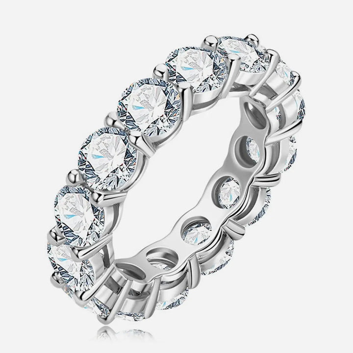 Bague Éternité Coralia en Moissanite