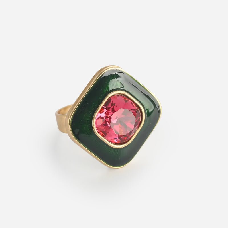 Bague Élégance Cramoisi de Noël