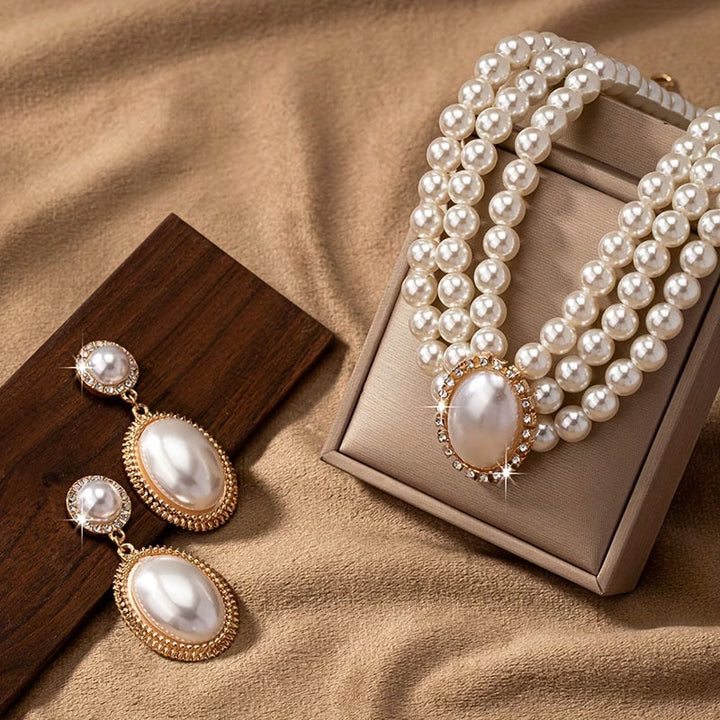 Ensemble de Bijoux en Perles Élégantes