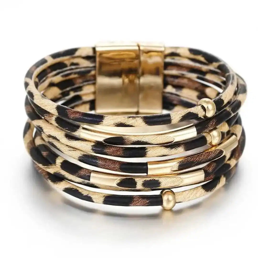 Bracelet Enveloppant Multicouche Largeau Boho