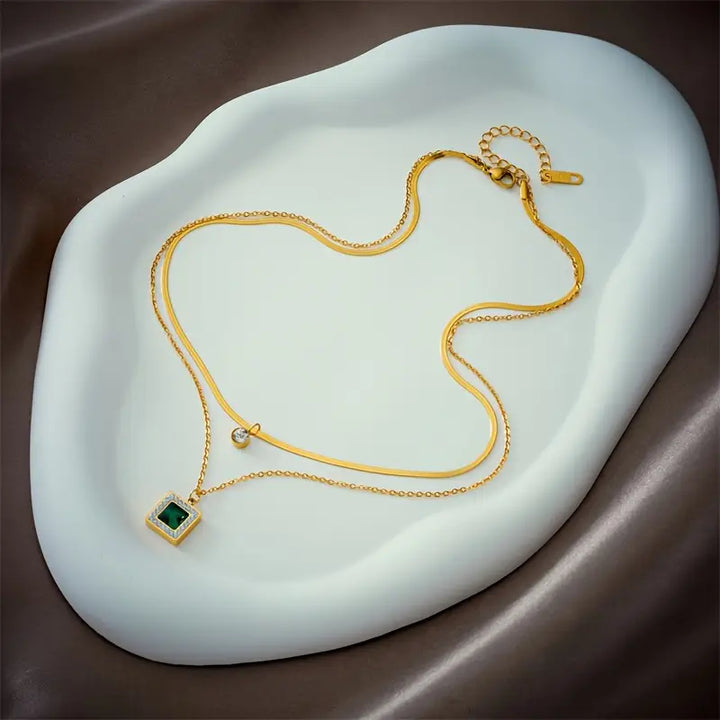 Collier Émeraude Tirena Valeure