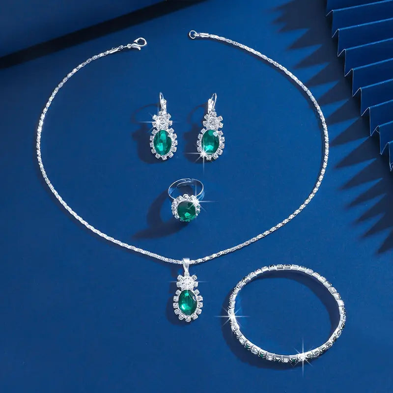 Seloria Grevalyn Jewellery Set | White Gold