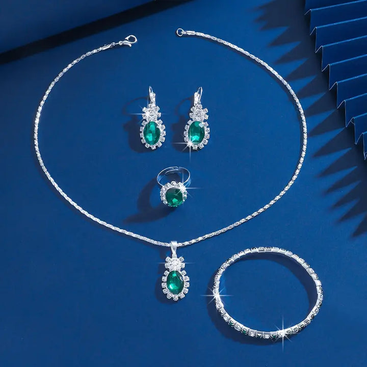 Seloria Grevalyn Jewellery Set | White Gold