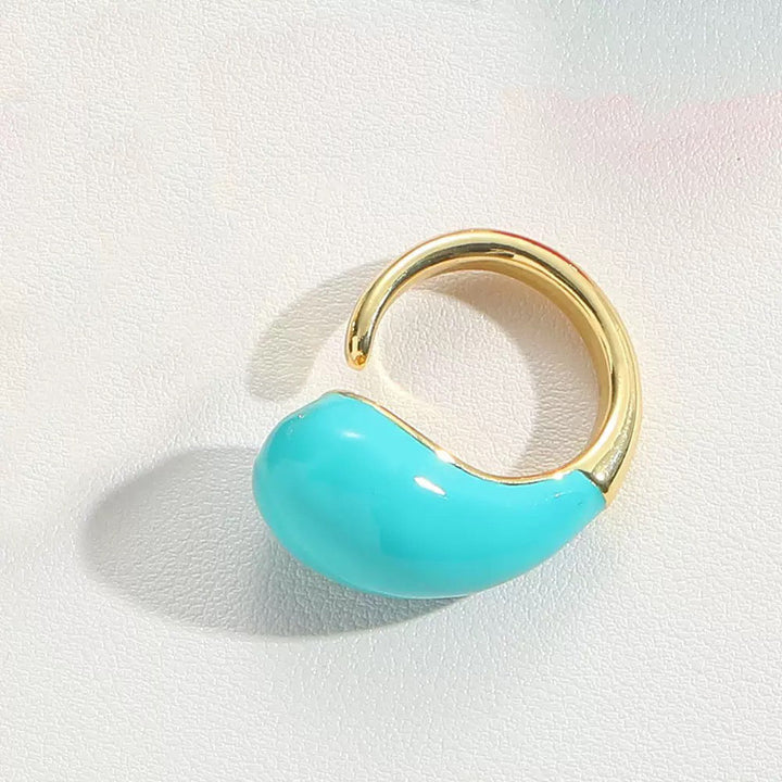Bague en Émail Goutte de Rosée