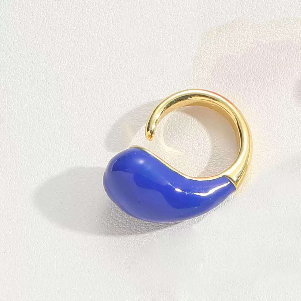 Bague en Émail Goutte de Rosée