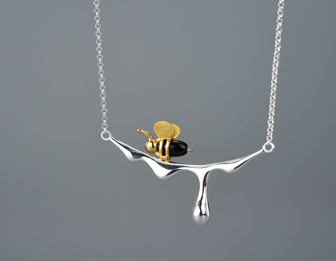 Collier Abeille et Miel Coulant