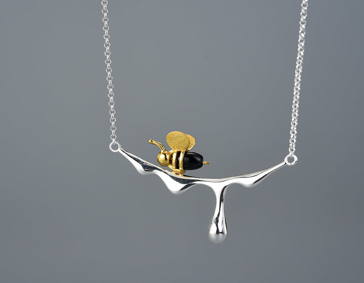 Collier Abeille et Miel Coulant