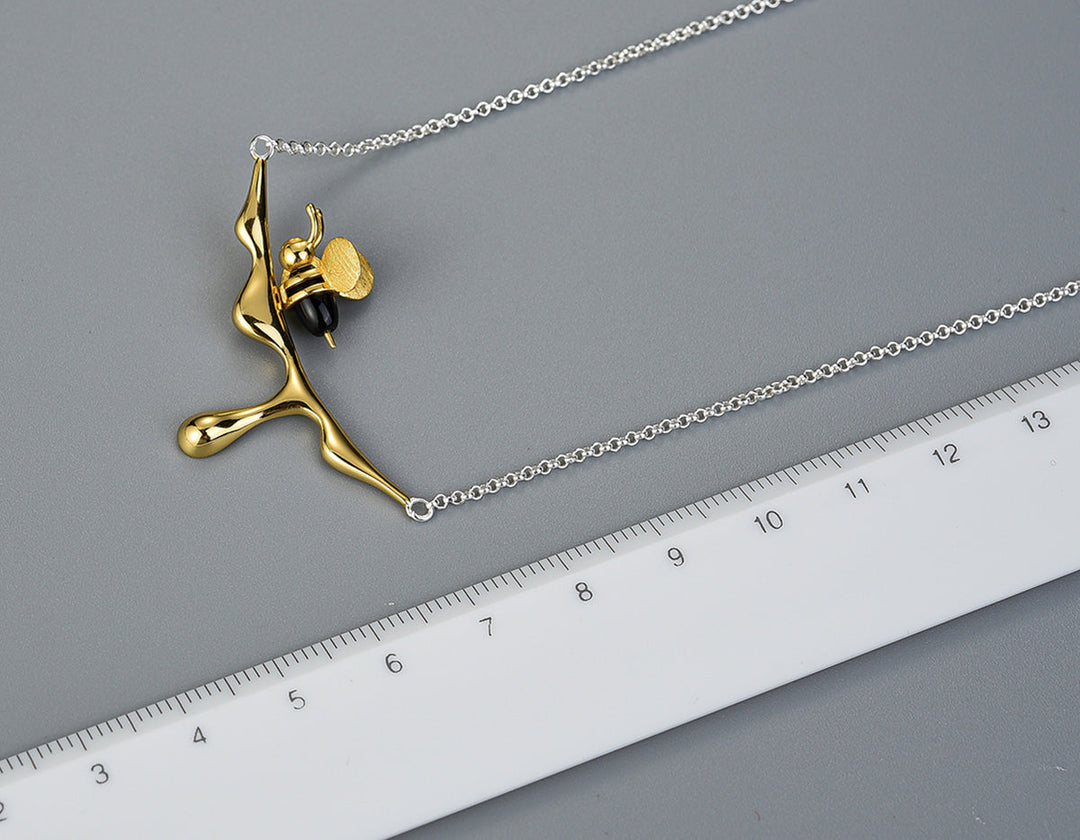 Collier Abeille et Miel Coulant