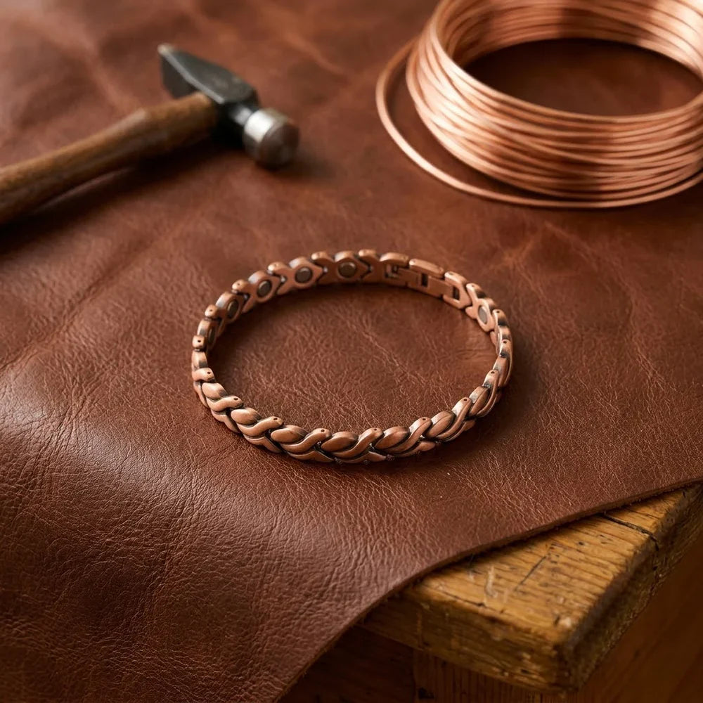 Bracelet de cheville en cuivre Dune Signature