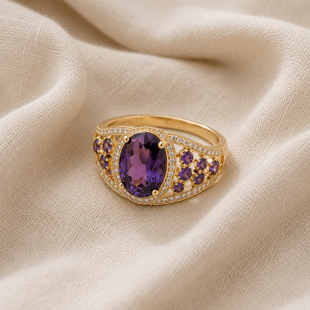 Bague en zirconium en forme d&