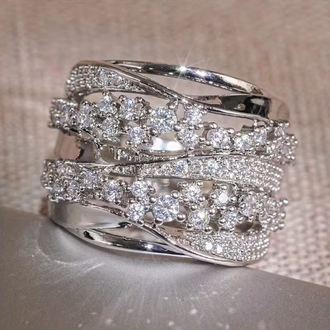 Bague en Cristal de Luxe