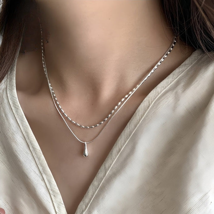 Collier Pendentif Goutte d&
