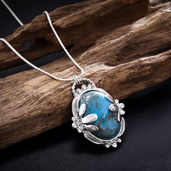 Collier Vintage en Pierre Bleue