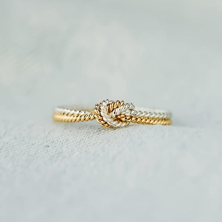 Bague Bicolore Nœud d&