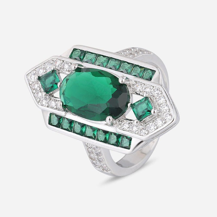 Bague Déclaration Héritage en Émeraude