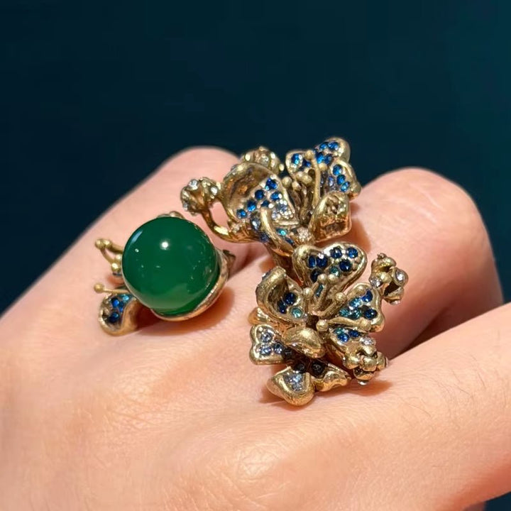 Bague en Cluster de Pétales Enchantés