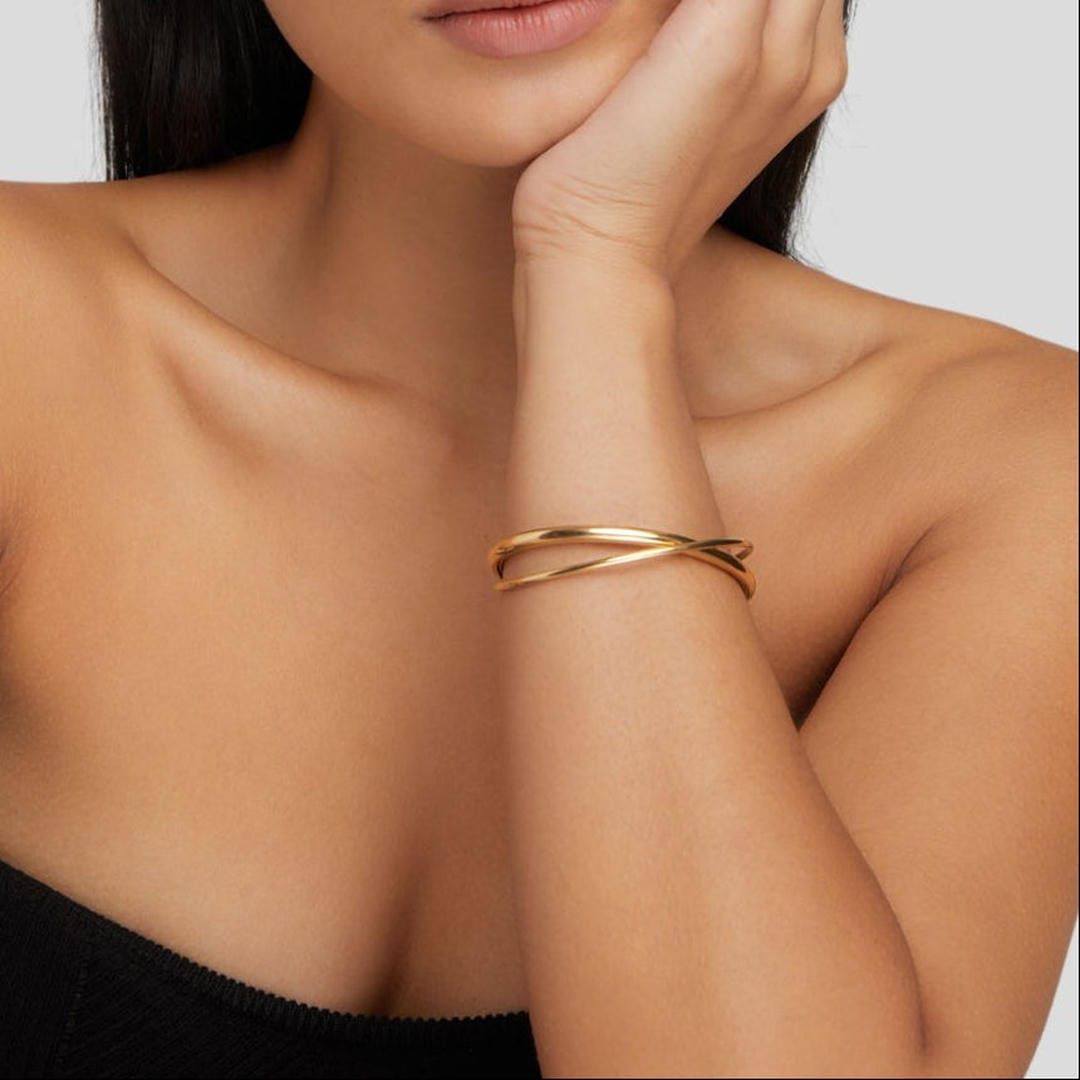 Bracelet Courbe Dorée