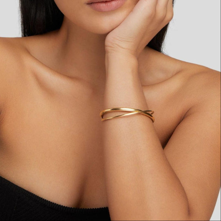 Bracelet Courbe Dorée