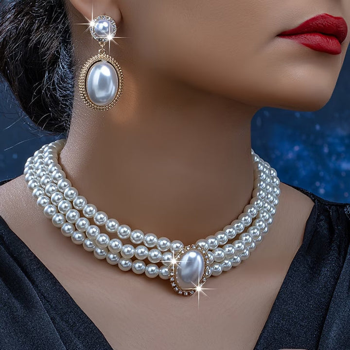 Ensemble de Bijoux en Perles Élégantes
