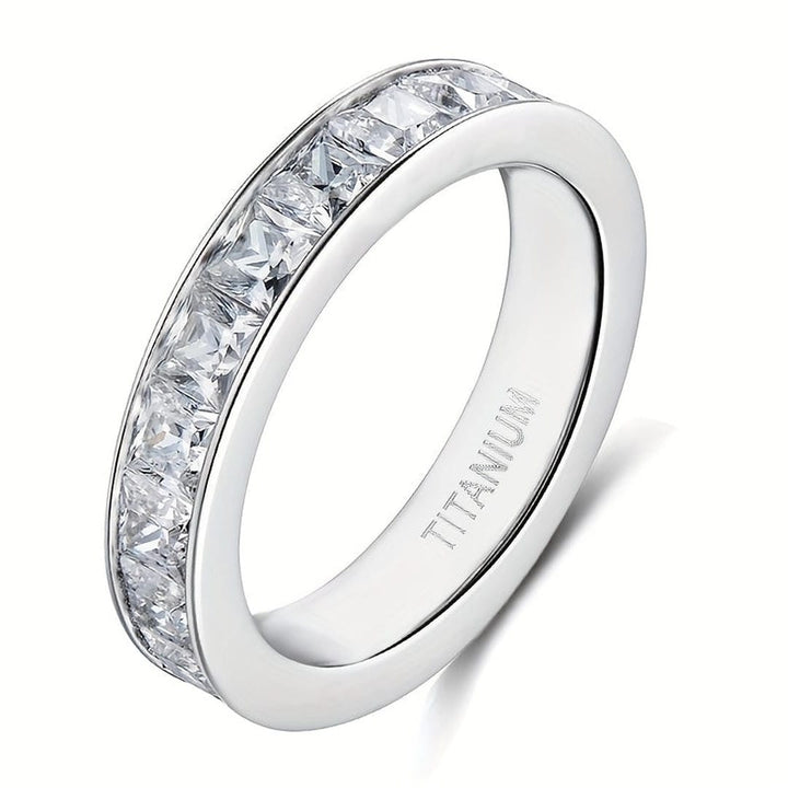 Bague Éternité en Titane Princesse