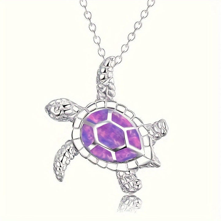 Collier Pendentif Tortue Éclatante