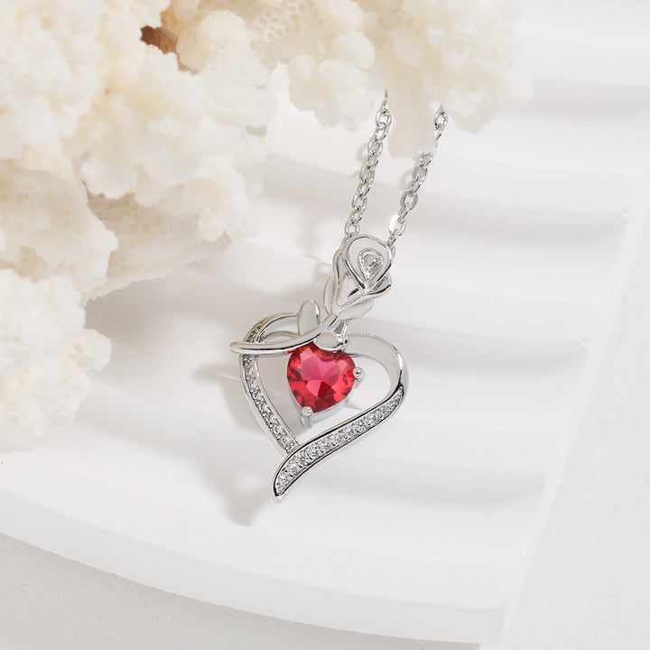Collier en Diamant en Forme de Cœur