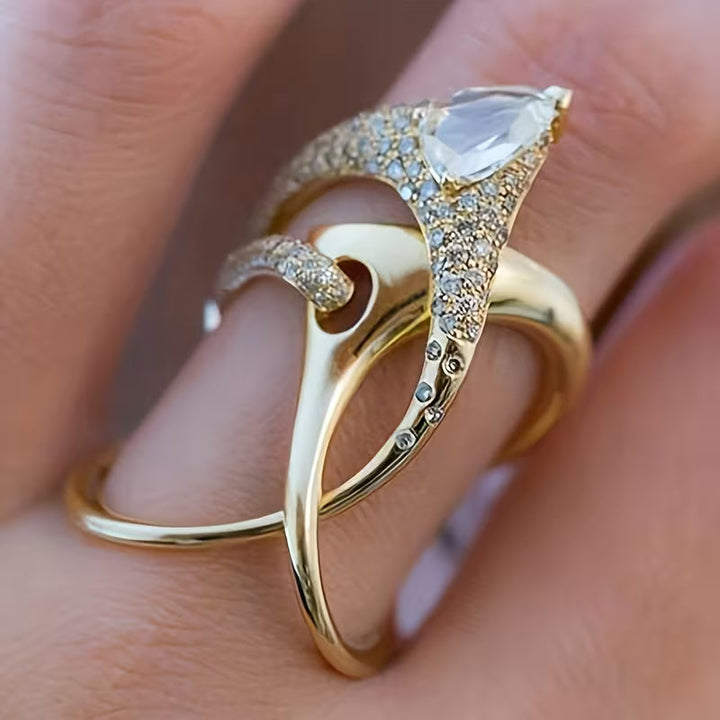 Bague Radiant en Zirconium Creux