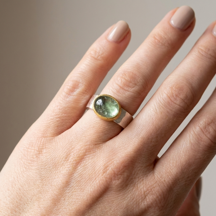 Bague Vintage en Argent Greenfield