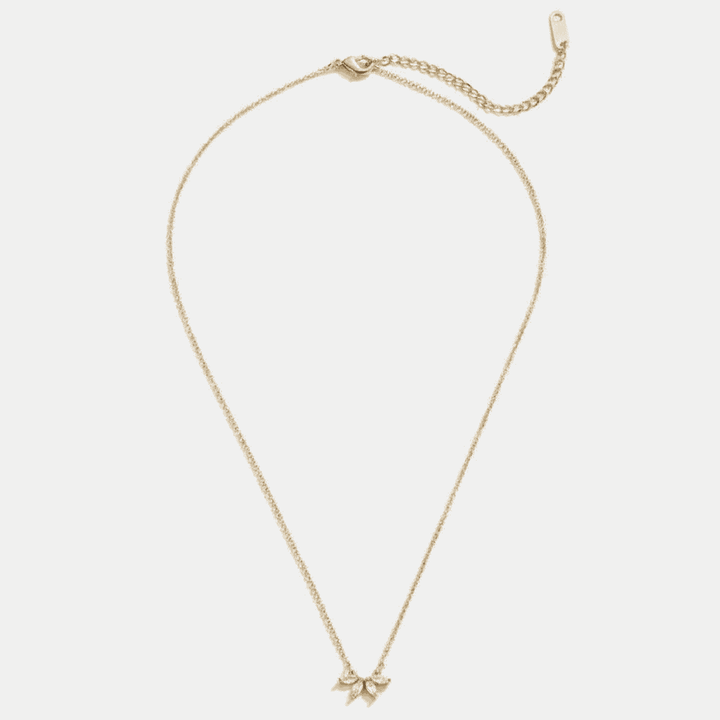 Collier en Cristal Brillant Feuille Omelia