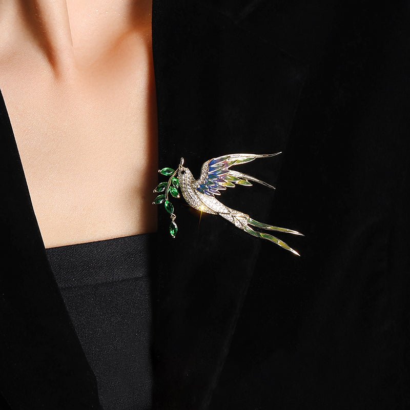 Broche en Or Hirondelle