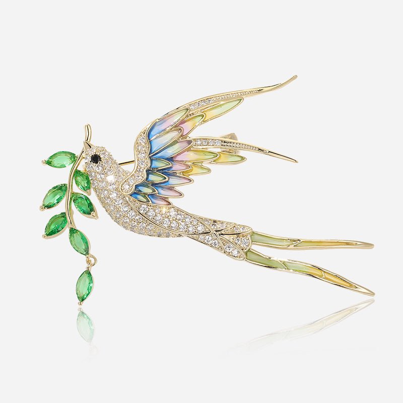 Broche en Or Hirondelle