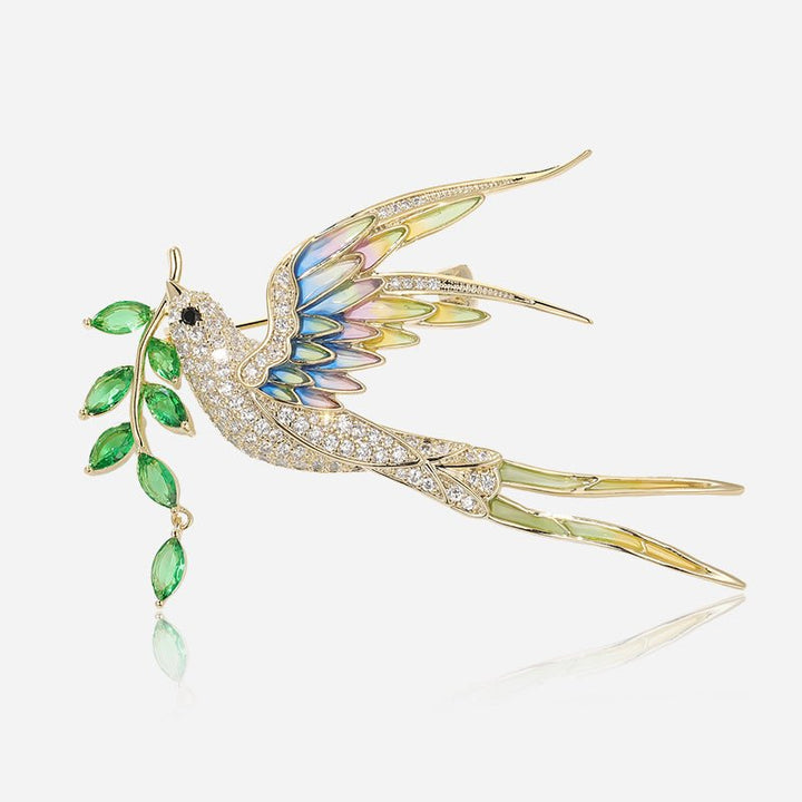 Broche en Or Hirondelle