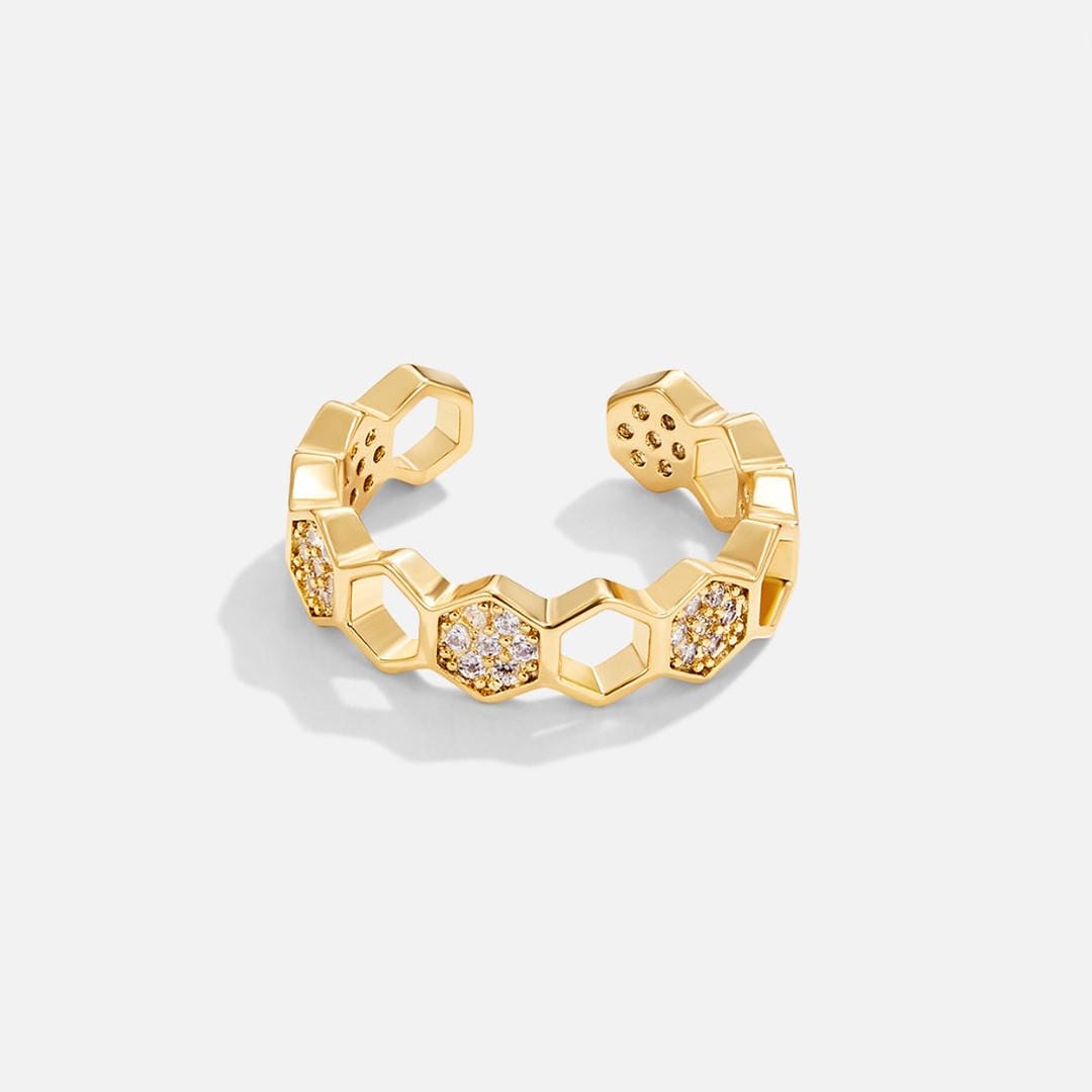 Bague Ajustable en Miel
