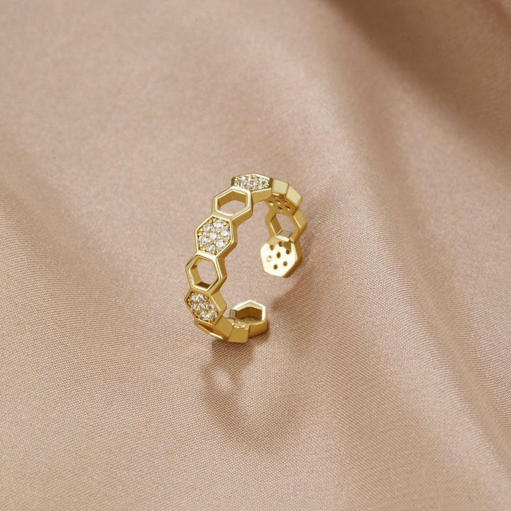 Bague Ajustable en Miel