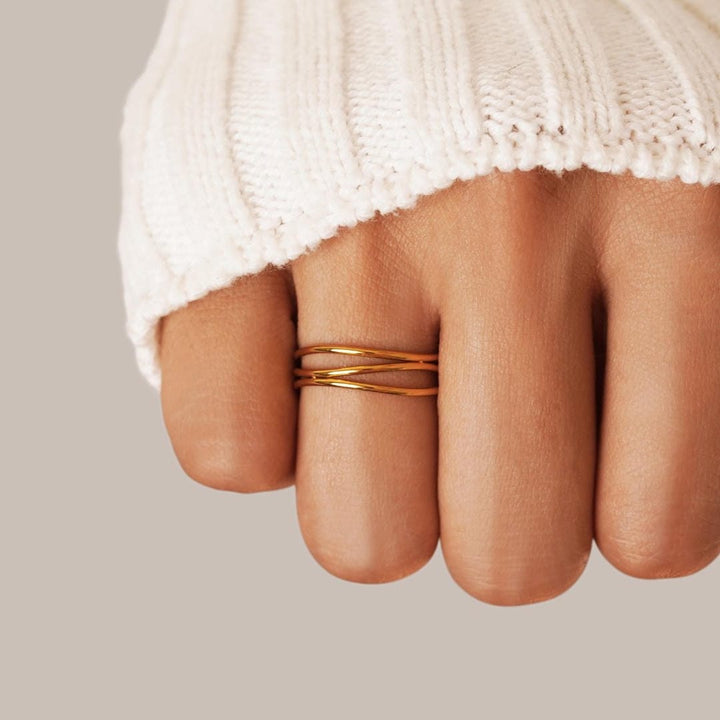 Bague en Or Boucle Infini
